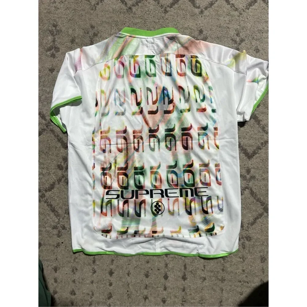 Supreme Feedback Soccer Football Jersey White Size Large New IN HAND - Picture 2 of 7